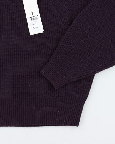 Deadstock Isabel Marant Purple Chunky Knit Jumper - M