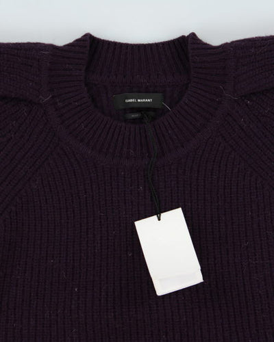 Deadstock Isabel Marant Purple Chunky Knit Jumper - M