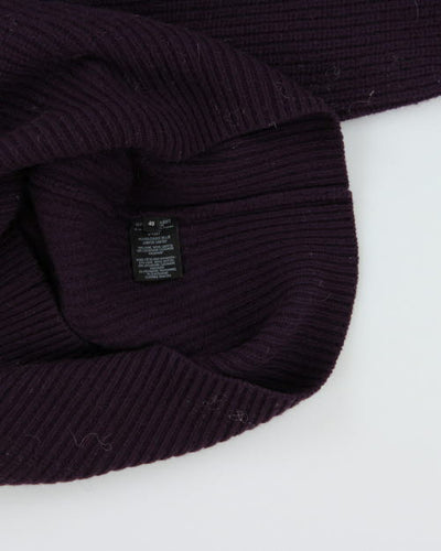 Deadstock Isabel Marant Purple Chunky Knit Jumper - M