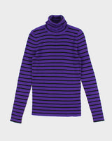 Ralph Lauren Striped Polo Neck Jumper - M