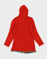 Orange Hippie Cardigan - M