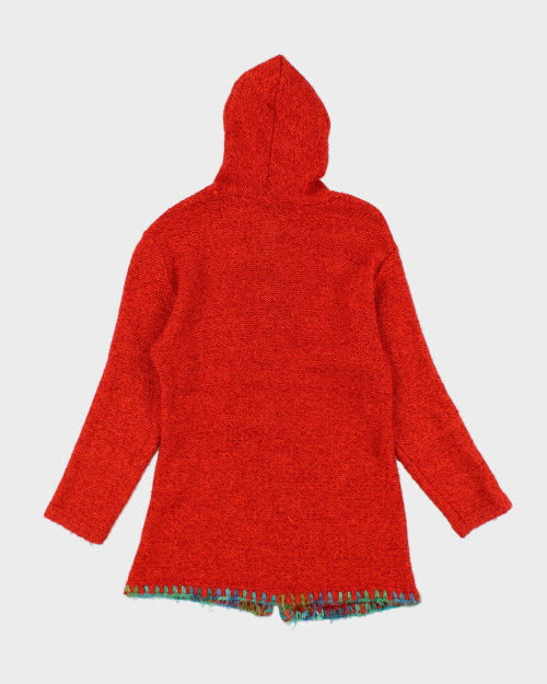 Orange Hippie Cardigan - M