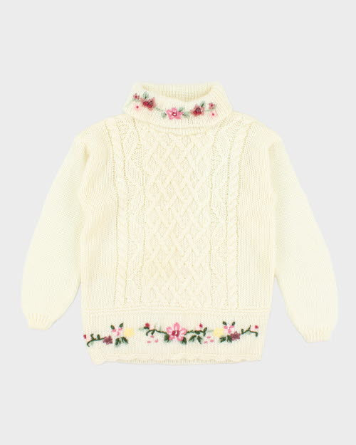 Vintage Huntingdon Knit Cable Knit Jumper - M