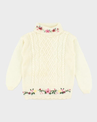 Vintage Huntingdon Knit Cable Knit Jumper - M