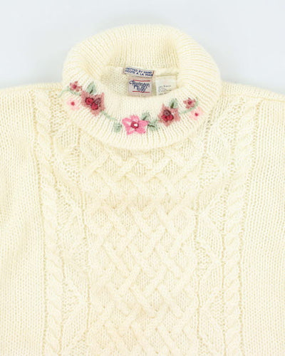 Vintage Huntingdon Knit Cable Knit Jumper - M