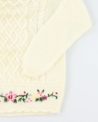 Vintage Huntingdon Knit Cable Knit Jumper - M