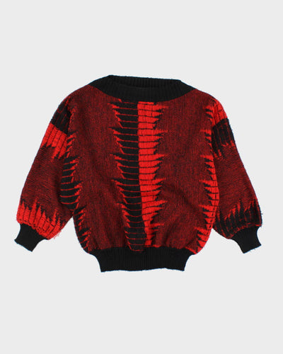 Vintage 80s Batwing Knit Jumper - L