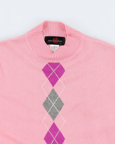 Vintage Mina Molinari Cashmere & Silk Argyle - L