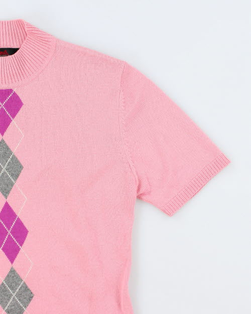 Vintage Mina Molinari Cashmere & Silk Argyle - L