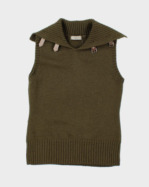 Y2k 00s Wool Sleeveless Knit Top - M
