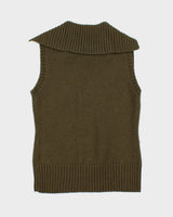 Y2k 00s Wool Sleeveless Knit Top - M
