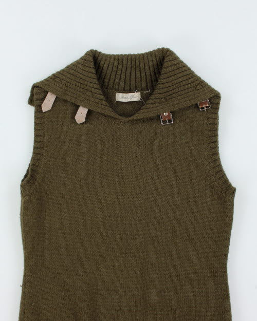 Y2k 00s Wool Sleeveless Knit Top - M