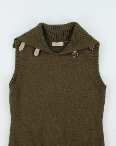 Y2k 00s Wool Sleeveless Knit Top - M