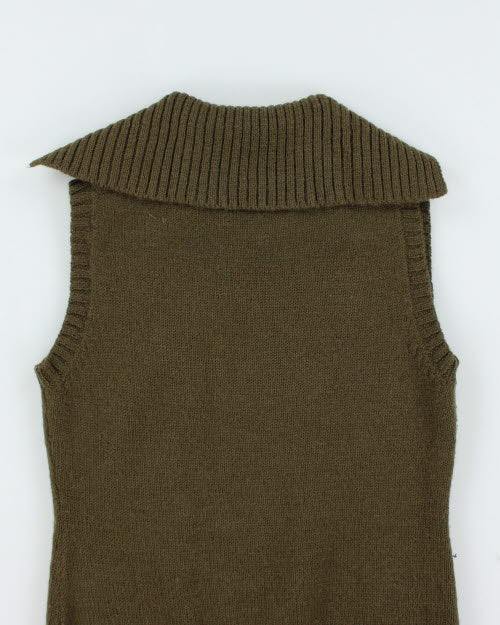 Y2k 00s Wool Sleeveless Knit Top - M