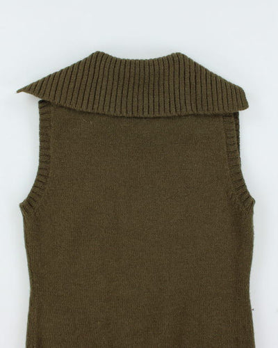 Y2k 00s Wool Sleeveless Knit Top - M