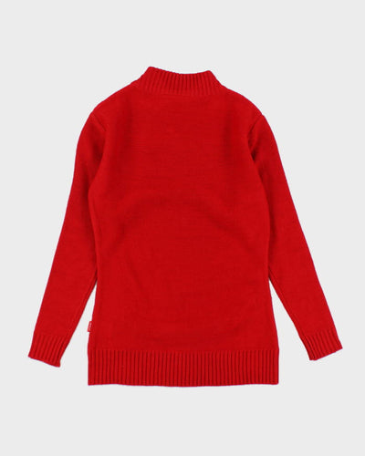 GJ Jeans Red Knit Jumper - S