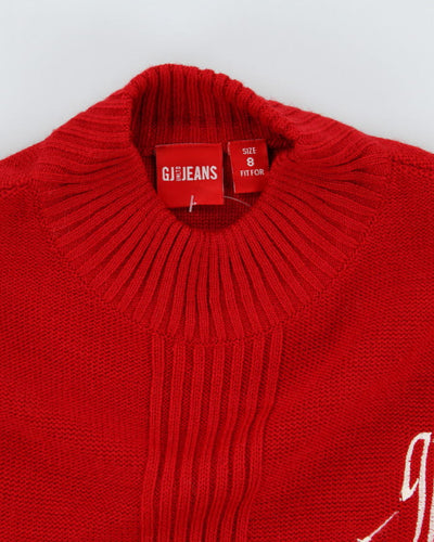 GJ Jeans Red Knit Jumper - S