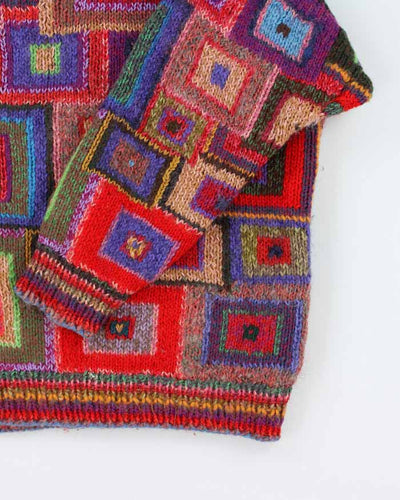 Vintage Cocoon Creations Pattern Knit Jumper - XL