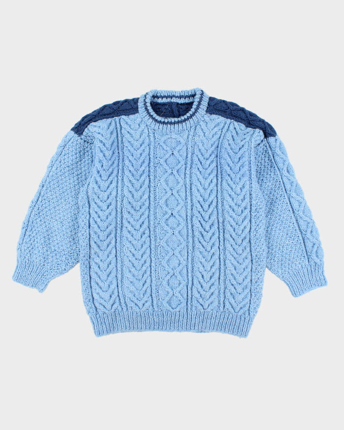 Vintage Handmade Cable Knit Jumper - M