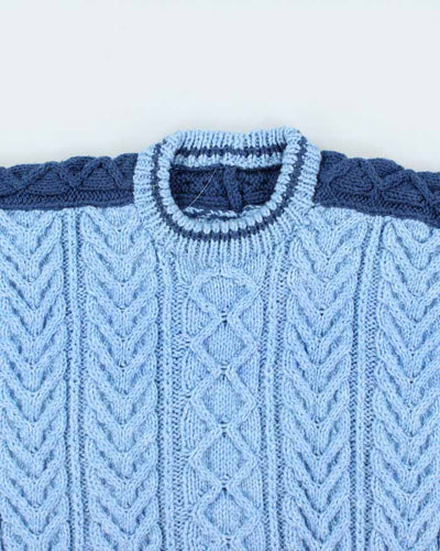 Vintage Handmade Cable Knit Jumper - M