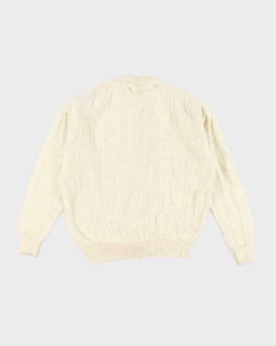 Vintage 80s Knit Cardigan - L