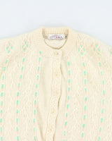 Vintage 80s Knit Cardigan - L