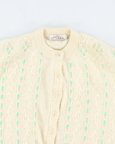 Vintage 80s Knit Cardigan - L