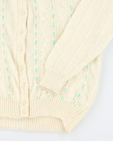 Vintage 80s Knit Cardigan - L