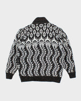 Vintage 80s Sparkly Knit Cardigan - M