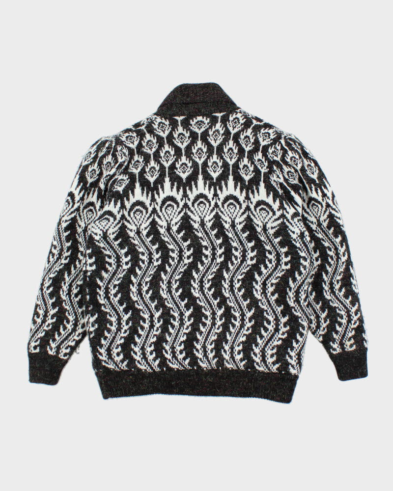 Vintage 80s Sparkly Knit Cardigan - M
