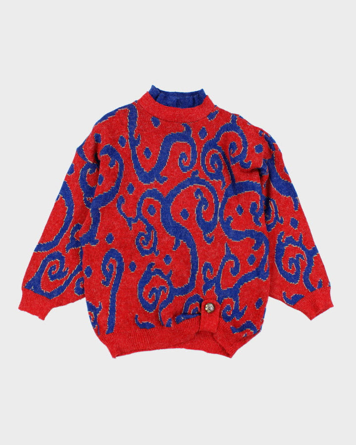 Vintage 80s Sparkly Knit Jumper - M