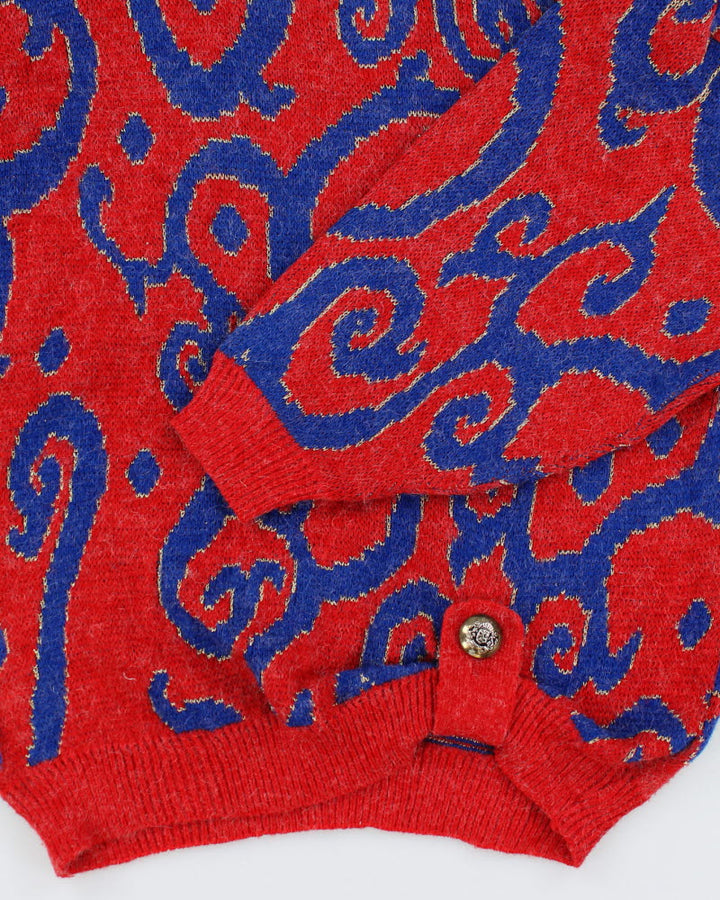 Vintage 80s Sparkly Knit Jumper - M