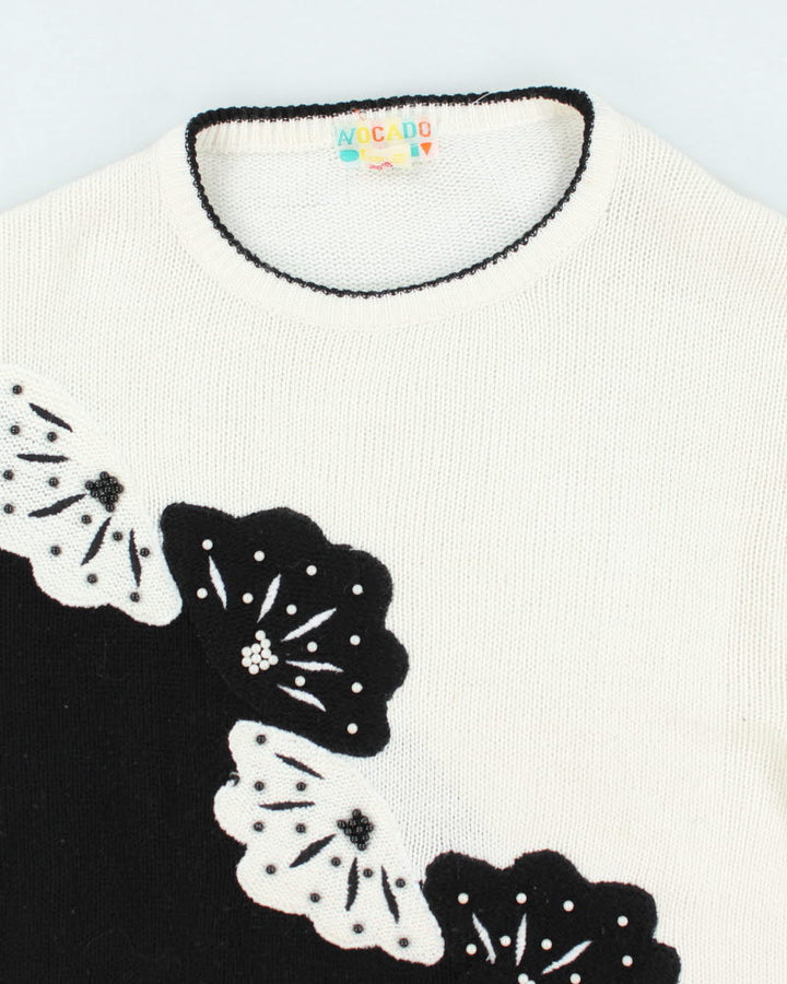 Vintage 80s Avocado Knit Jumper - S