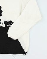 Vintage 80s Avocado Knit Jumper - S
