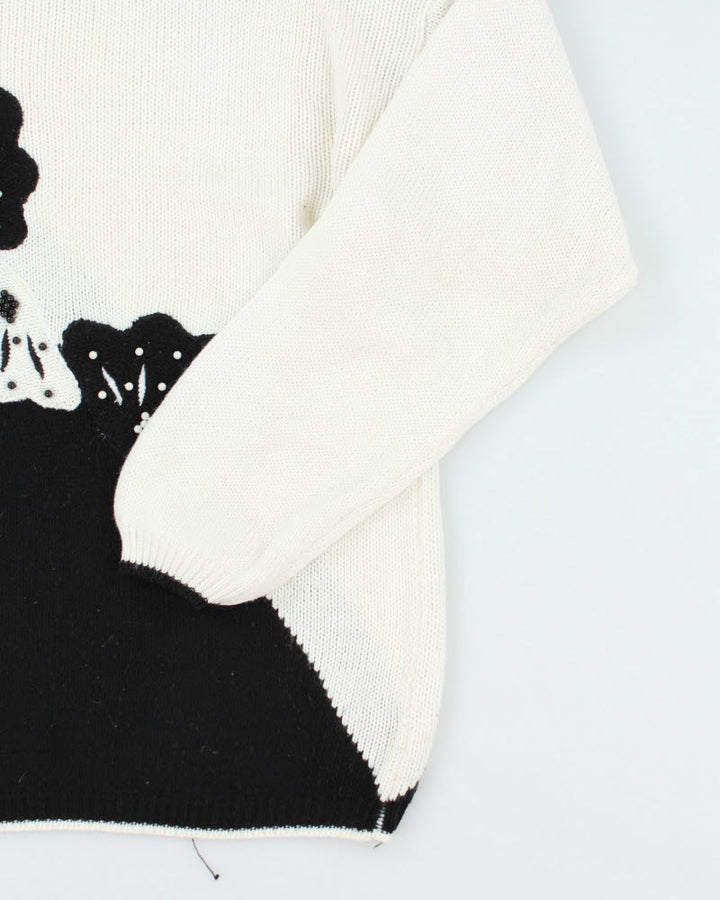 Vintage 80s Avocado Knit Jumper - S