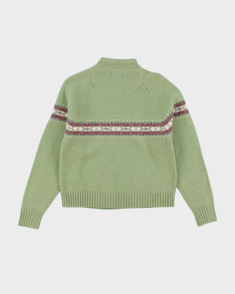 Woolrich Wool Quarter Zip Jumper - S
