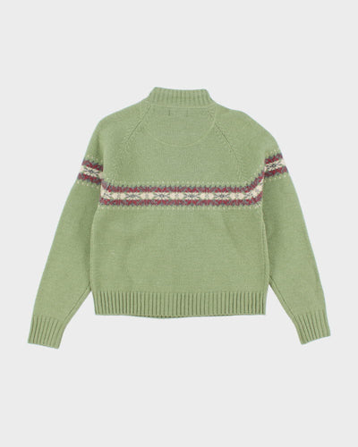 Woolrich Wool Quarter Zip Jumper - S
