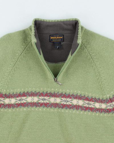 Woolrich Wool Quarter Zip Jumper - S