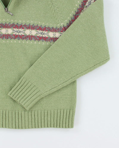Woolrich Wool Quarter Zip Jumper - S