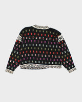 Vintage Melizan Pattern Knit Jumper - S