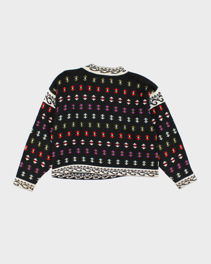 Vintage Melizan Pattern Knit Jumper - S