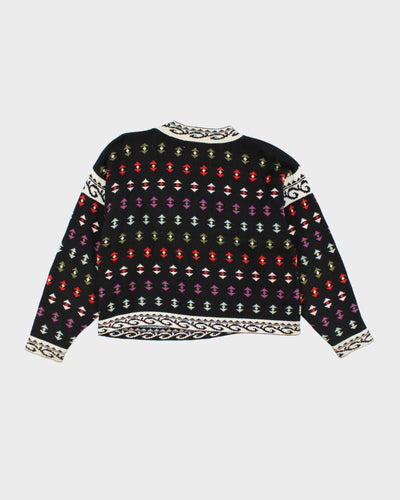 Vintage Melizan Pattern Knit Jumper - S