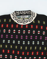 Vintage Melizan Pattern Knit Jumper - S