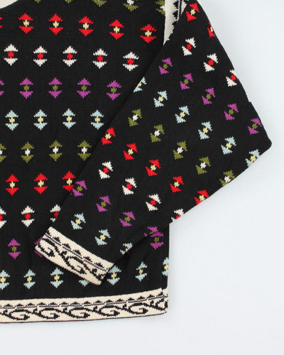 Vintage Melizan Pattern Knit Jumper - S