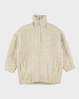 Vintage Tundra Wool Zip-up Jumper - M