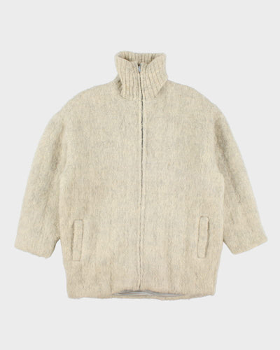 Vintage Tundra Wool Zip-up Jumper - M