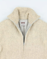 Vintage Tundra Wool Zip-up Jumper - M