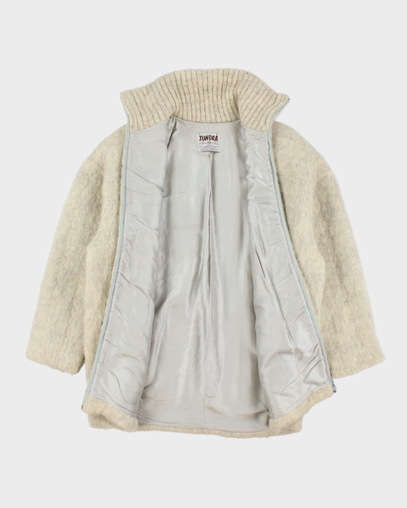 Vintage Tundra Wool Zip-up Jumper - M