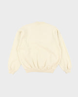 Vintage Wool Blend Cream Jumper - L
