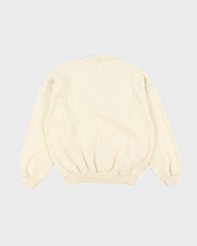 Vintage Wool Blend Cream Jumper - L